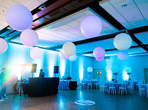 Dance Floor Ceiling Balloons by Eye Candy Balloons