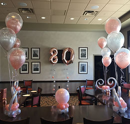 80th Birthday Balloons by Eye Candy Balloons