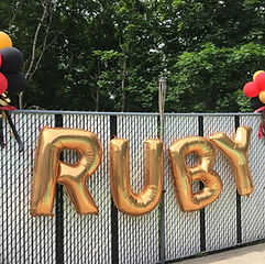 Balloon Letter Banner by Eye Candy Balloons