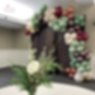 Rustic Organic Garland Backdrop by Eye Candy Balloons