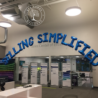 Latex-free Balloon Arch with Mylar Balloon Letters - Eye Candy Balloons